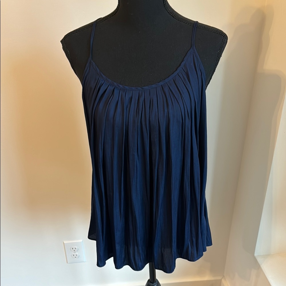GAP Blue Relaxed Pleated Camisole